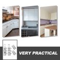 thumbnail image 4 of Shisuyan 1 Set Kitchen Cabinet Door Hinges Hidden Cold-rolled Steel Concealed Hinges, 4 of 9
