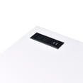 thumbnail image 5 of Rosalinda Metal Writing Desk with USB Ports, White and Chrome, 5 of 9