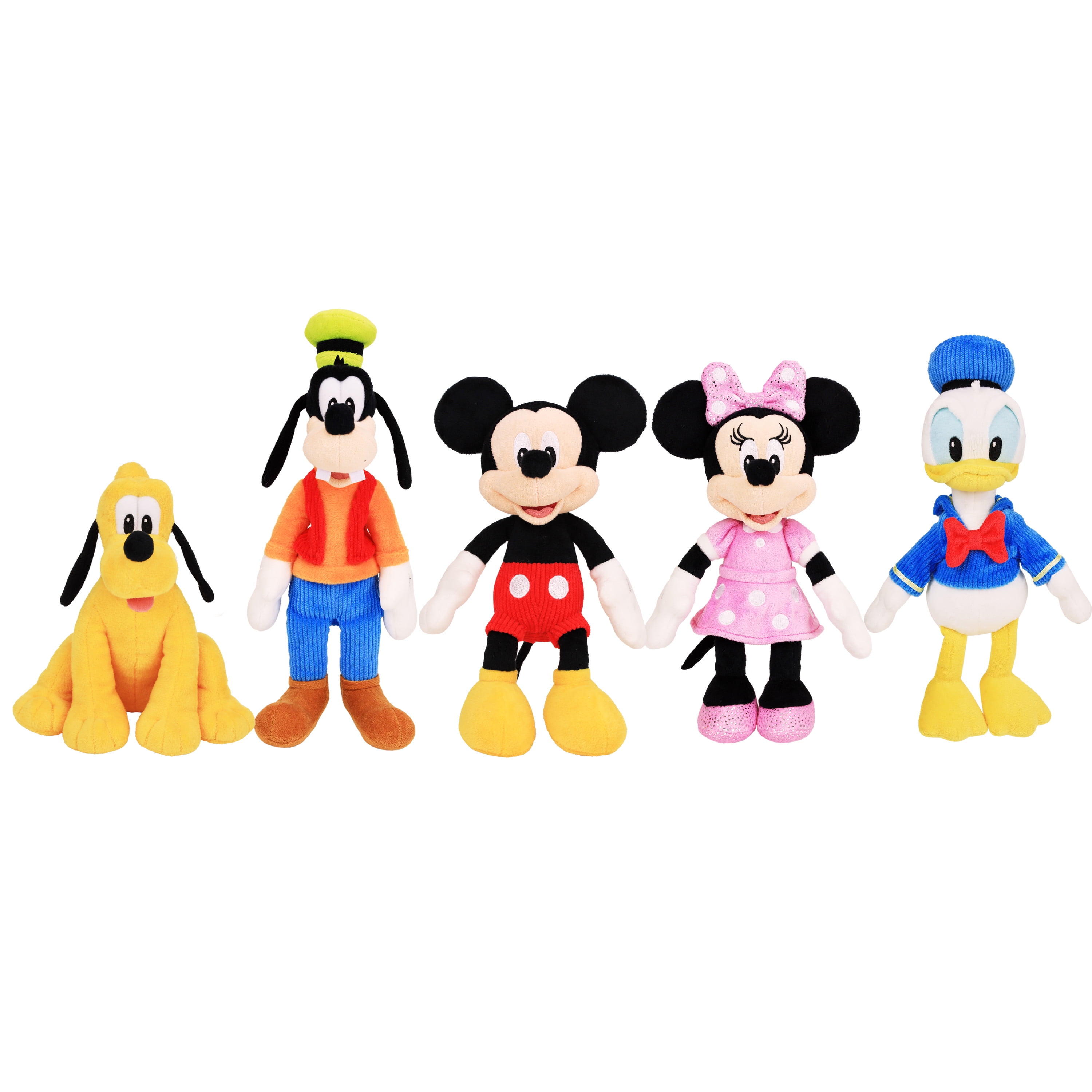 Cause roll Lunar surface Mickey Mouse Clubhouse 9-inch Bean Plush 5-pack, Mickey Mouse, Minnie  Mouse, Donald Duck, Goofy, and Pluto, Stuffed Animals, Kids Toys for Ages 2  up - Walmart.com
