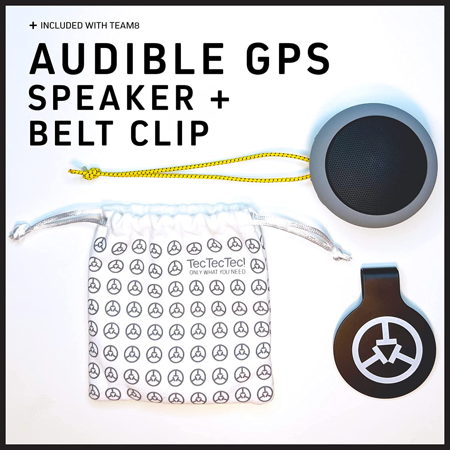 TecTecTec TEAM8 S Golf GPS Bluetooth Speaker - Smart Audible GPS