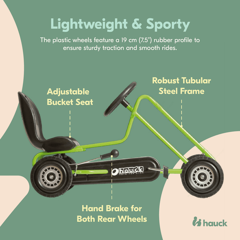 hauck Ergonomic Pedal Ride On Go Kart Toys for Boys and Girls Ages