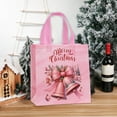 thumbnail image 6 of 1pc Christmas Gift Bags with Handles, Non-Woven Small Xmas Gift Bags for Holiday Gift Wrapping, Reusable Tote Bags for Xmas Party Favors, 9x8.7x4.3in, 6 of 6