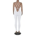 thumbnail image 4 of Fjofpr Womens Shapewear Women's Sleeveless Backless Waist Closing Jumpsuit Solid Color High Waist Tight Sports Yoga Jumpsuit, 4 of 9