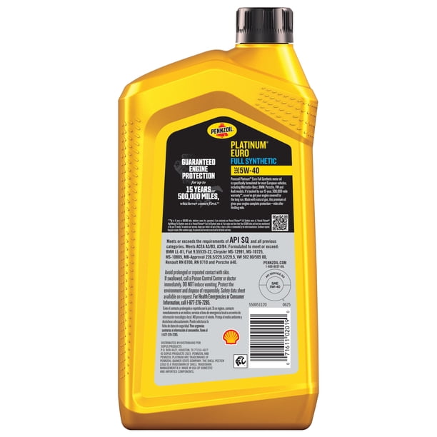 Pennzoil Euro 5W-40 | Engine oil for fleet - Walmart Business Supplies
