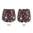 thumbnail image 5 of Lsque Halloween Skeleton Printed Women's Running Shorts with Liner Pockets,Elastic Quick Dry Workout Athletic Gym Yoga Shorts,Womens High Waist Shorts-X-Large, 5 of 9