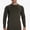Army Green, variant on WAVSUF Men's Fleece Thermal Undershirt Round Neck Long Sleeve Skinny Fit Winter Daily Basic Top XL