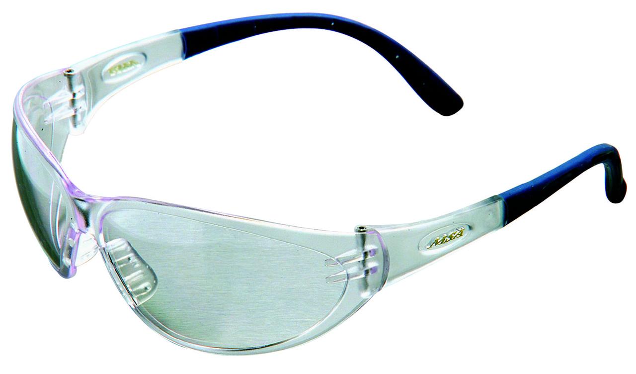 MSA 10041748 Contoured Safety Glasses, Clear Lens