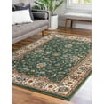 thumbnail image 4 of Unique Loom Medina Collection Area Rug - Hijaz (2' 2" x 3' Rectangle Emerald Green/Ivory), 4 of 12