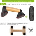 thumbnail image 5 of Push Up Bars, Wooden Push Up Handles for Floor, Sturdy Pushup Stands for Men & Women Home Gym Strength Training Equipment Fitness, Wood Pushup Bar Handle Grip, 2 Pack, 5 of 8
