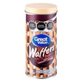 thumbnail image 1 of Galletas Great Value waffers sabor a chocolate y avellana 130 g, 1 of 4