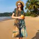 thumbnail image 4 of Easygdp Seasonal Tree Reflection para Vestido Transpirable de Mujer, Vestido Suelto de Manga Corta con Pliegues y Bolsillos para el Verano, 4 of 6