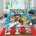 thumbnail image 2 of Los Chicos de Liberty Conjunto de sábanas temático, trío de piezas, cómodo y amigable con la piel, diseño único, regalo de decoración para el hogar para familiares, amigos y fans,173cm *218cm, 2 of 6
