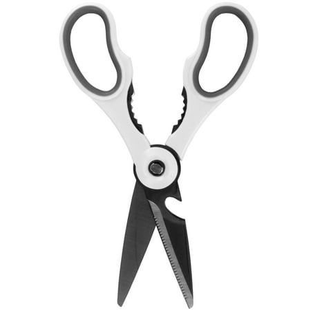 

BambooMN Premium 4-in1 Kitchen Shears - White & Black - 1 Pair