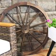 thumbnail image 4 of Sunnydaze Rustic Natural Fir Wood Decorative Wagon Wheel, 4 of 6