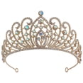 thumbnail image 1 of MasteelfCA Wedding Bride Crown Bridal Rhinestone Crown Birthday Party Tiara Wedding Hair Accessory, 1 of 7