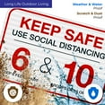 thumbnail image 5 of Keep Safe Use Social Distancing Sign, 12x18 Reflective Aluminum EGP, 5 of 8