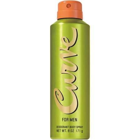 Curve for Men Deodorant Body Spray, 6 oz