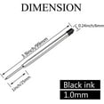 thumbnail image 2 of Pen Refills, 3.9in Black Ink Pen Refills 1.0mm Replacement Ink for Ballpoint Pen Parker Pen Tactical Pen, 2 of 6
