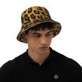 thumbnail image 4 of Balery Golden Leopard Glitter Sombreros para el sol para hombre y mujer, sombrero de pescador con UPF 50+, 4 of 6