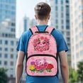 thumbnail image 3 of KUIFORTI Pink Rose Axolotl Print Kids School Backpack for Elementary Students Lightweight Large Capacity Backpack with Adjustable Straps Back to School Supplies for Kids, 3 of 7