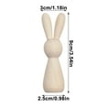 thumbnail image 3 of RoamHome Wooden Bunny, Pack of 1 Easter Wooden Bunny Cutouts for Crafts, Wooden Rabbit Decor, Unfinished Wood Spring Bunnies, Easter Crafts for Adults, Paint and DIY, 3 of 7