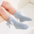 thumbnail image 3 of Baywell Toddler Anti Slip Non Skid Socks Baby Little Girls Bowknot Ankle Socks Breathable Casual Sock 0-5Y, 3 of 6