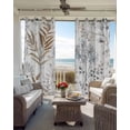thumbnail image 6 of Leaf Flower Kitchen Curtains Vintage Farmhouse Botanical Plant Floral Cafe Short Curtains for Bathroom Blackout Window Curtain Grommet Small Window Treatment Drapes for Bedroom Living Room 52"x45"x2, 6 of 9