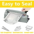 thumbnail image 4 of Durimoiy 50PCS Mylar Bags, 8.7 Mil Thicker Long Term Food Storage Bag, 4x6 Small Stand-up Zipper Resealable Heat Sealable for Airtight Smell Proof Packaging, 4 of 5