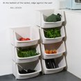 thumbnail image 5 of Cesta De Almacenamiento De Verduras Apilable Grande Estante De Frutas Estante De Almacenamiento Multifuncional Para Cocina De Una Capa Monstrate HA025745-01, 5 of 5
