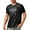 Black, variant on ZQUUVOU Men's T-Shirt Sequin Solid Color Crew Neck Short Sleeved Top (Black,2XL)