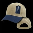 thumbnail image 2 of Deluxe Baseball Caps, KHA/NVY, 2 of 2
