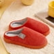 thumbnail image 1 of Women's Thick Bottom Home Slippers, Household Plush Slippers, Anti-slip Thermal Slippers, 1 of 5