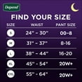 thumbnail image 3 of Depend Night Defense Incontinence Underwear for Women, Adult Diapers, S, 26 Count, 3 of 11