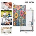 thumbnail image 6 of Yayeee 100% Cotton Hand Towels for Bathroom 16" x 28" Soft Absorbent Kitchen Towel, Orange Colorful Flowers, 6 of 7