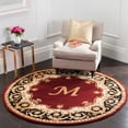 thumbnail image 5 of SAFAVIEH Naples Victoria Floral Wool Area Rug, Maroon/Beige, 3' x 5', 5 of 5