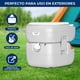 thumbnail image 4 of Inodoro Portátil de 22 Litros SereneLife, Toilette a Prueba de Fugas con Tanque Desmontable, Sistema de Descarga, Indicador de Nivel, Bolsa de Transporte y Pulverizador para Camping, 4 of 7