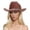 Khaki, variant on HNMKIU Unisex Woolen Western Cowboy Top Hat Featuring Rhinestone Embellishments For Men And Women Light Pink,One Size