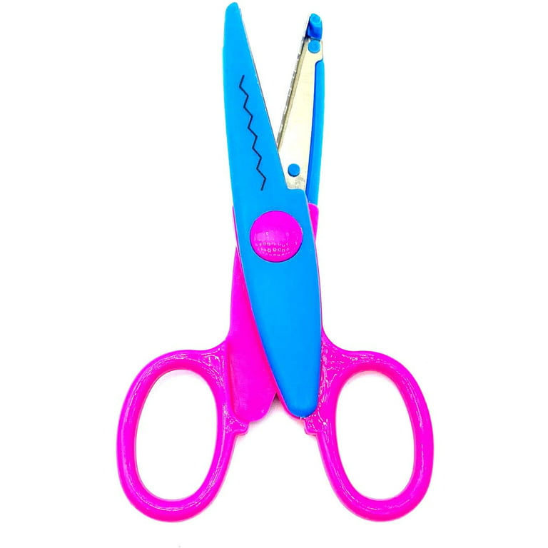 Playskool 2 Pack Kids Safety Scissors Wavy Cut/ Straight Cut Crafts School  for sale online