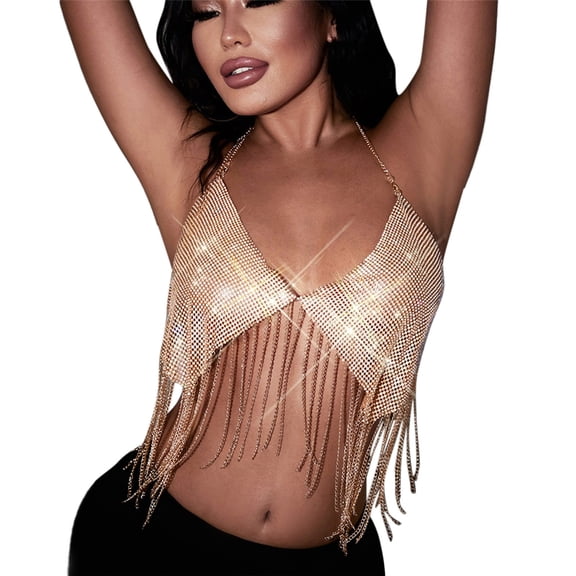 Sngxgn Womens Camisole Spaghetti Strap Undershirt Tanks(Gold,M)