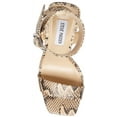 thumbnail image 4 of Steve Madden Waverley Tan Snake Ankle Strap Rounded Open Toe Platform Sandals (Tan Snake, 6), 4 of 9