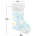 thumbnail image 2 of Coolnut Christmas Stocking Personalized Daisy Large Candy Stocking Hanging Gift Xmas Stockings Decoration 2PCS for Family Holiday Party Ornaments Decor Fireplace, 2 of 7