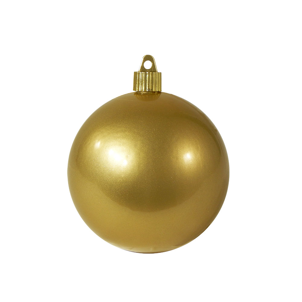 Christmas by Krebs Large Christmas Ornament Candy Gold 4" (100mm
