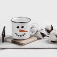 thumbnail image 2 of Koyal Wholesale 11oz. Kids Christmas Hot Chocolate Stainless Steel Campfire Coffee Mug, Snowman with Carrot Nose, 1-Pack, 2 of 4