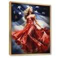 thumbnail image 2 of Designart "Stylish 1940S Victorys Portrait III" Fashion Floater Framed Canvas Print, 2 of 7