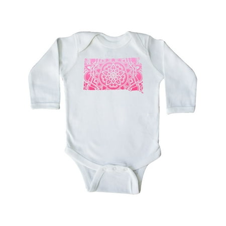 

Inktastic South Dakota Silhouette Mandala Gift Baby Boy or Baby Girl Long Sleeve Bodysuit