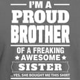 thumbnail image 3 of CafePress - I'm A Proud Brother Of A Freaking Awesome Sister T - Mens Comfort Colors Shirt, 3 of 5