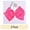 Hot Pink, variant on Yama Ribbon White Grosgrain Bow Tail, 1 Each