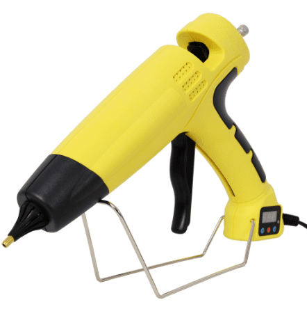 550W Digital Display Glue Gun Adjustable Temp 4 Nozzles 24 Glue Sticks