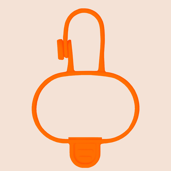 Woofpanion Dog Waste Bag Holder Accessory Band, Orange