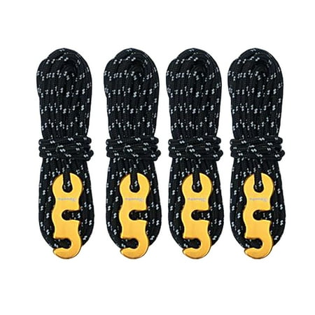 

4x Tent Rope High Strength Compct with S Tensioner Cord for Trvel Outdoor Pckging